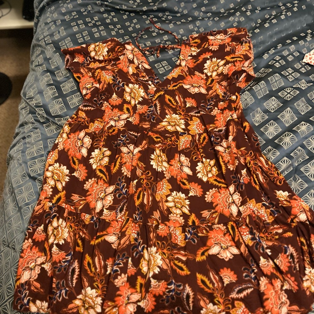 Floral V-Neck Dress